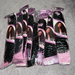 8 bundles #2 black synthetic hair
